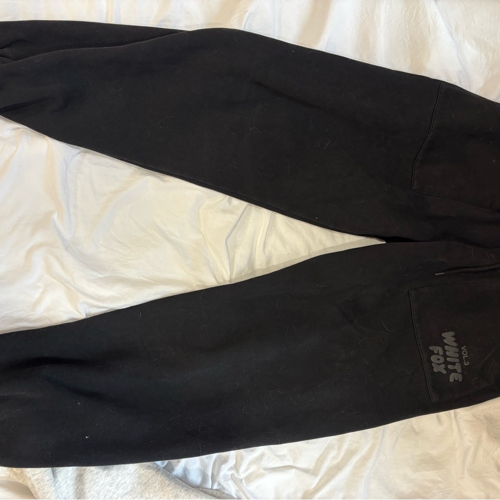 White Fox Boutique Black Joggers